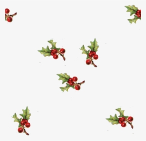Add A Of Holly With Berries, And A Seamless Tile Too - Holly Sprig Clip Art