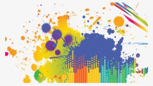 Colorful Paint Splatters Png Download - Lar Dig Svenska Latt Pa Persiska Dari