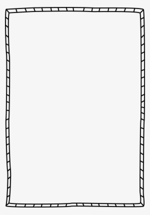 Striped Double Border - White Simple Frame Png