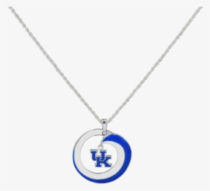 University Of Kentucky Swirl Logo Necklace - Locket
