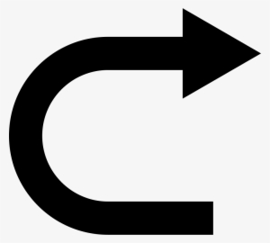 Curved Arrow Comments - Curved Arrow 180 Png