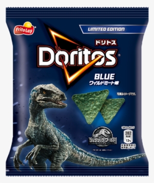Jurassic World Limited Edition Blue Wild Meat Flavor - Doritos Tortilla Chips, Spicy Nacho Flavored, Party