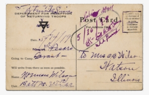 Ymca Postcard - Handwriting