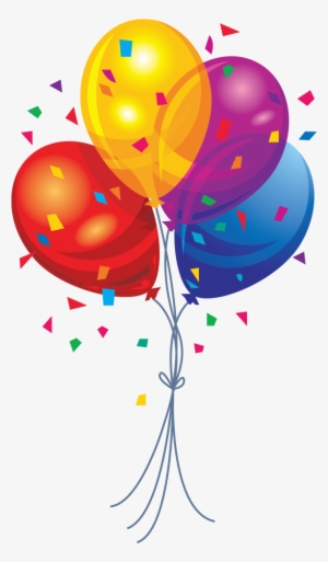Transparent Multi Color Balloons Clipart - Balloons Png