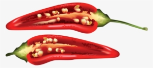 half red chili pepper png clip art image - pepper png