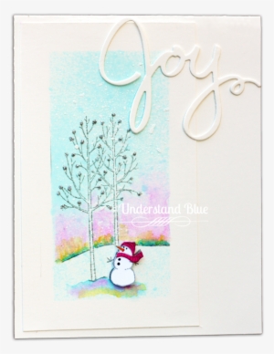 In The Trees, I Added Some Silver Dazzling Details - Greeting Card
