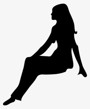 Girl Sitting Silhouette Png