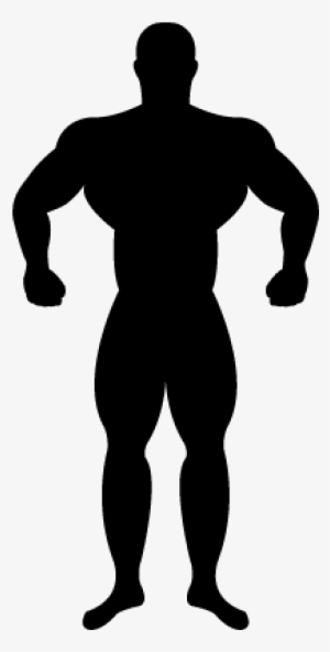 Muscular Gymnast Silhouette Vector - Icon Muscle Man Png