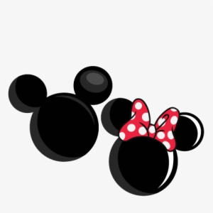 Mickey And Minnie Mouse Silhouette Collection - Mickey And Minnie Mouse Head Silhouette