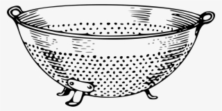 Colander Cookery Cooking - Colander Black And White