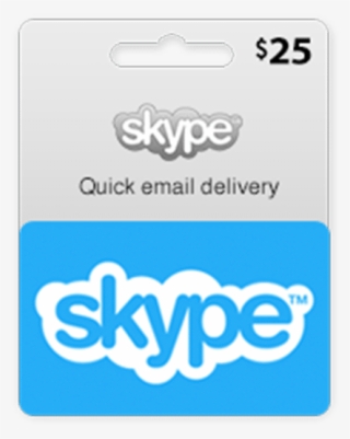 $25 Skype Gift Card - Skype Prepaid Credit Card