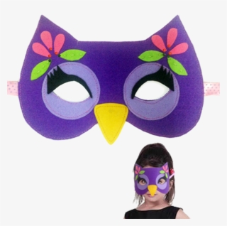 Felt Handmade Party Owl Face Mask For Girl - Mask