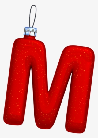 Christmas Ball Font - Letter M Christmas Design
