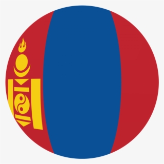 Mongolia Round Flag - Portable Network Graphics
