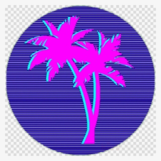 Vaporwave Palm Tree Clipart Vaporwave Palm Trees Clip - Vaporwave Logo Clip Art