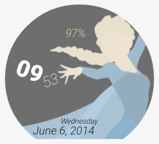 Minimalist Elsa Watch Face Preview