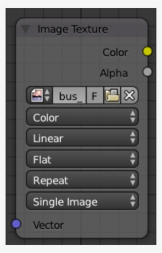 Connect The Image Texture Node's Color And Alpha Connectors - Pattern