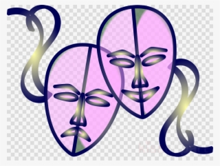 Download Mascaras Teatro Com Fundo Transparente Clipart - Mask