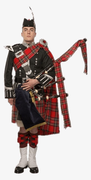 Scot Holding Bagpipes - Bagpipes