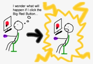 A Magical Big Red Button Whatever You Do, Don't Click - Graphic Design