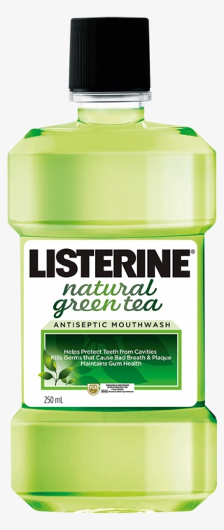 breakdown - listerine natural green tea mouthwash