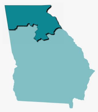 Counties Included - State Of Georgia Vector