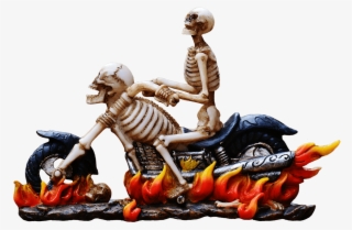 Bullet Baba History Or Om Banna Story - Skeleton On Fire On A Motorbike