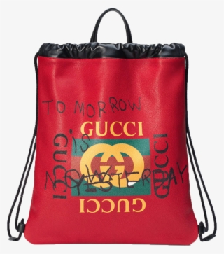 Gucci Coco Capitan Logo Backpack, Drawstring Web Detail - Gucci Coco Capitan Drawstring