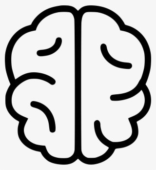 Brain Icons - Simple Brain Line Drawing