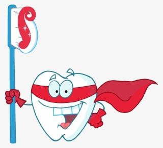 Dental Health Clipart - Superhero Tooth