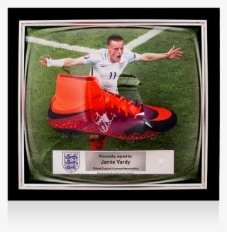 Pre-framed Jamie Vardy Official England Signed And - Nike Hypervenom 3 Jamie Vardy
