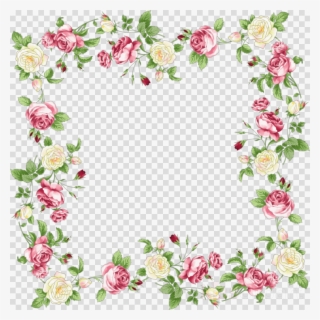 Download Floral Border Png Clipart Floral Design Clip - Transparent Background Floral Border