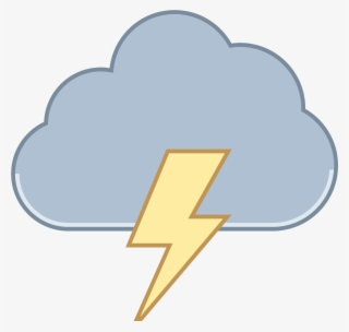 The Icon Is A Stylized Depiction Of A Storm Cloud - Orage Icon Png