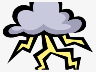 Storm Cloud Clipart - Cartoon Thunder And Lightning