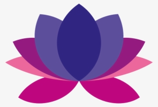 Yoga Transparent Lotus Flower - Logo