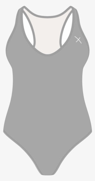 Hills Grey Cayman One-piece - Badeanzug Seitliche Schnürung