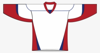 Hockey Jersey Clipart - Red White And Blue Hockey Jersey