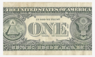 Dollar Png Transparent Image - One Dollar Bill Png