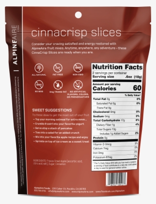 Alpineaire Cinnacrisp Slices - Alpine Aire Foods 30121 Strawberry Bliss