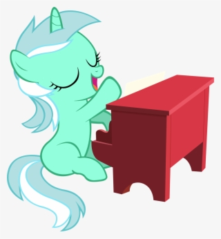 Filly Lyra Playing Piano By Artpwny - My Little Pony Playing The Piano