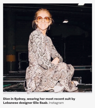 One User Drew Comparisons Between The Canadian Singer - Celine Dion Sydney