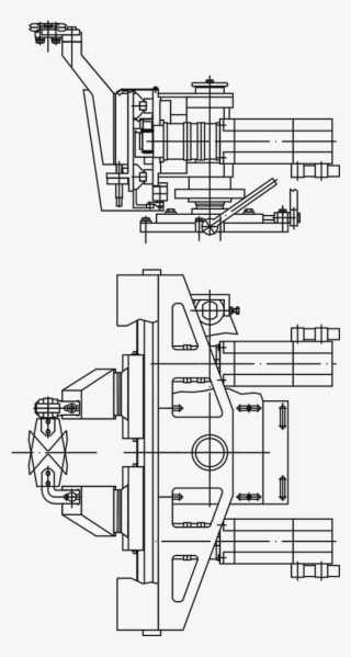 Servo Parallel Shears With Independent Servo Drive - Technical Drawing