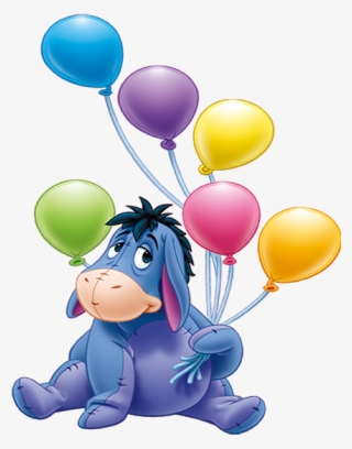 Free Download Eeyore With Balloons Clipart Eeyore Winnie - Eeyore Birthday