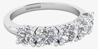 Wedding Rings - 5 Diamond Wedding Ring