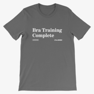 Bra Training Complete Onion Headline T-shirt Black - Product Shirt