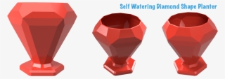 Expocnc Self Watering Diamond Shape Planter - Portable Network Graphics