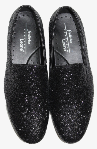 Picture Of Black Sparkle Shoe - Slip-on Shoe
