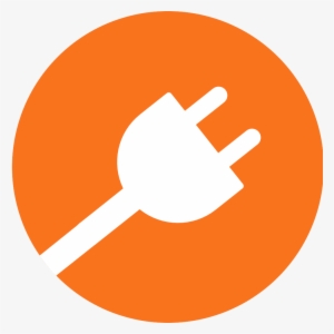 Electrical Clipart Wall Outlet - Orange Magnifying Glass Icon