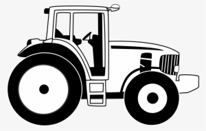 Tractor - Tractor Clipart Black And White