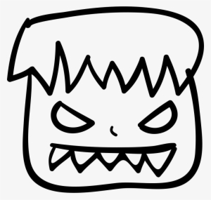 Halloween Ugly Monster Face - Icono Feo